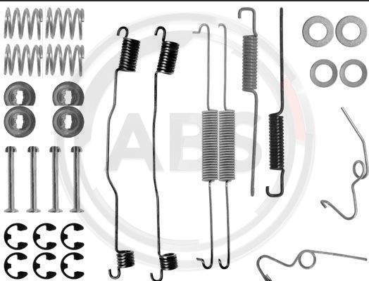 Set accesorii, sabot de frana puntea spate (0624Q ABS) BEDFORD,FORD