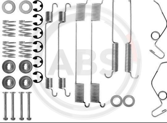 Set accesorii, sabot de frana puntea spate (0642Q ABS) FORD,LTI
