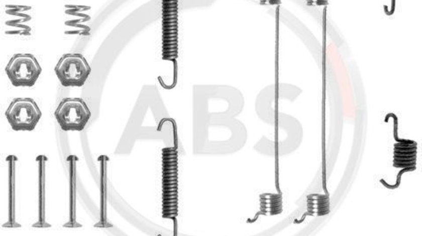 Set accesorii, sabot de frana puntea spate (0651Q ABS) Citroen,PEUGEOT,RENAULT