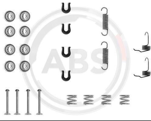 Set accesorii, sabot de frana puntea spate (0655Q ABS) MITSUBISHI