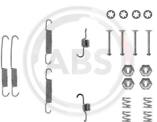 Set accesorii, sabot de frana puntea spate (0673Q ABS) FORD
