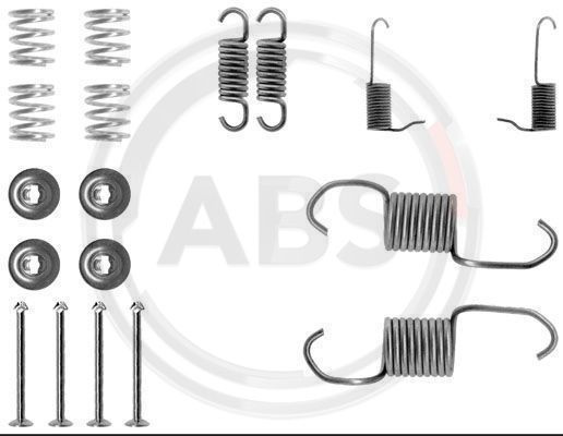 Set accesorii, sabot de frana puntea spate (0696Q ABS) MITSUBISHI