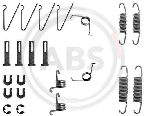 Set accesorii, sabot de frana puntea spate (0703Q ABS) SKODA