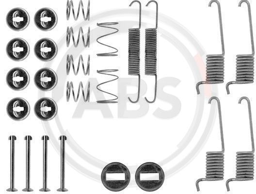 Set accesorii, sabot de frana puntea spate (0714Q ABS) MERCEDES-BENZ