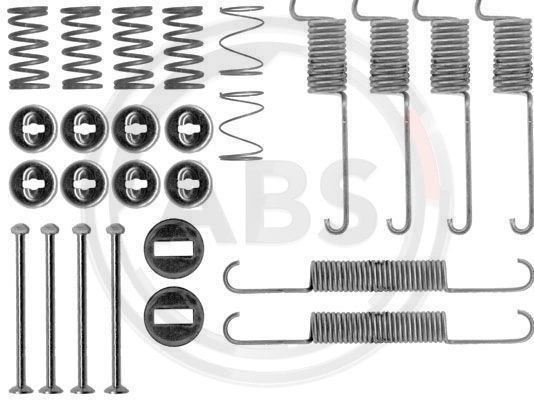 Set accesorii, sabot de frana puntea spate (0715Q ABS) MERCEDES-BENZ