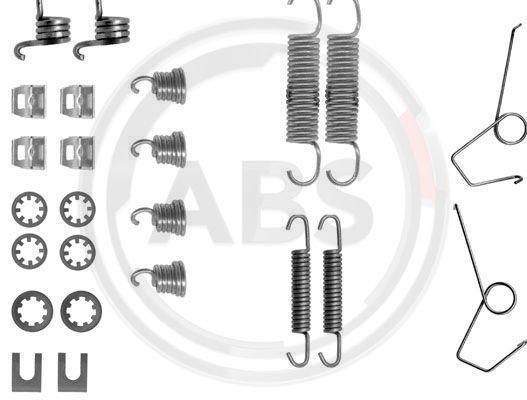 Set accesorii, sabot de frana puntea spate (0719Q ABS) RENAULT