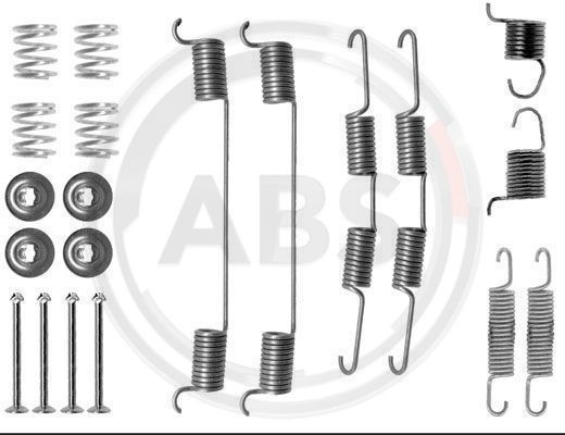 Set accesorii, sabot de frana puntea spate (0724Q ABS) MITSUBISHI
