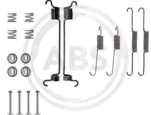 Set accesorii, sabot de frana puntea spate (0741Q ABS) NISSAN