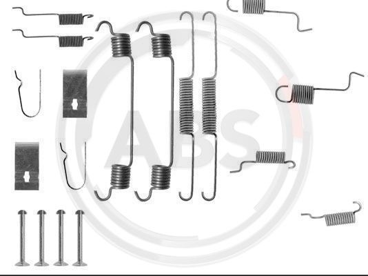 Set accesorii, sabot de frana puntea spate (0742Q ABS) MAZDA