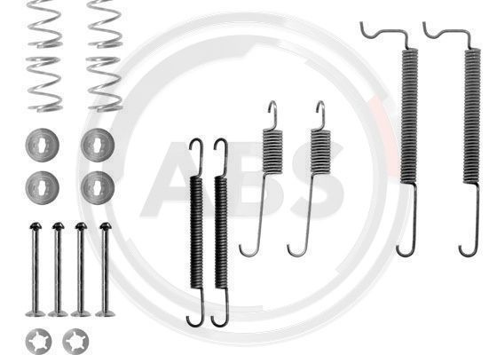 Set accesorii, sabot de frana puntea spate (0744Q ABS) OPEL,VAUXHALL