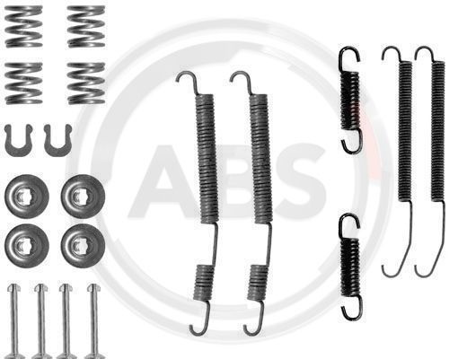Set accesorii, sabot de frana puntea spate (0760Q ABS) MITSUBISHI,SUBARU
