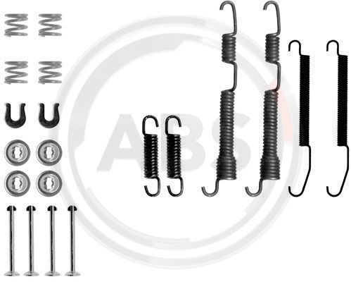 Set accesorii, sabot de frana puntea spate (0761Q ABS) MITSUBISHI,PROTON