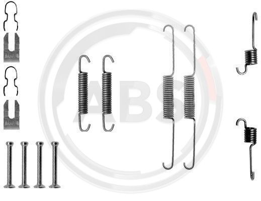 Set accesorii, sabot de frana puntea spate (0763Q ABS) FIAT