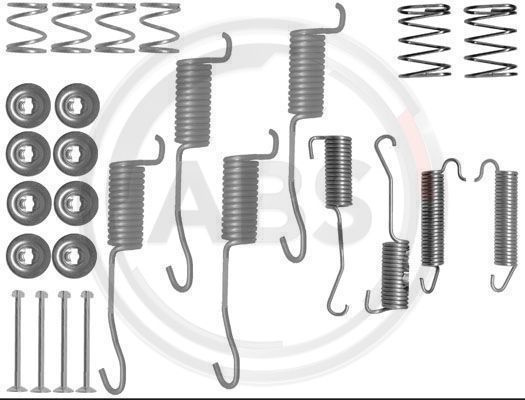 Set accesorii, sabot de frana puntea spate (0776Q ABS) ALFA ROMEO,IVECO,LDV
