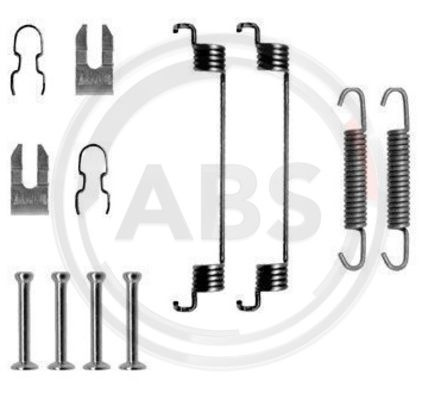 Set accesorii, sabot de frana puntea spate (0783Q ABS) FIAT,FORD
