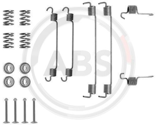 Set accesorii, sabot de frana puntea spate (0784Q ABS) MITSUBISHI