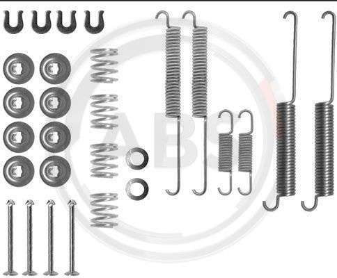 Set accesorii, sabot de frana puntea spate (0787Q ABS) MITSUBISHI