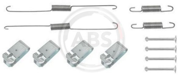 Set accesorii, sabot de frana puntea spate (0888Q ABS) ISUZU,MITSUBISHI
