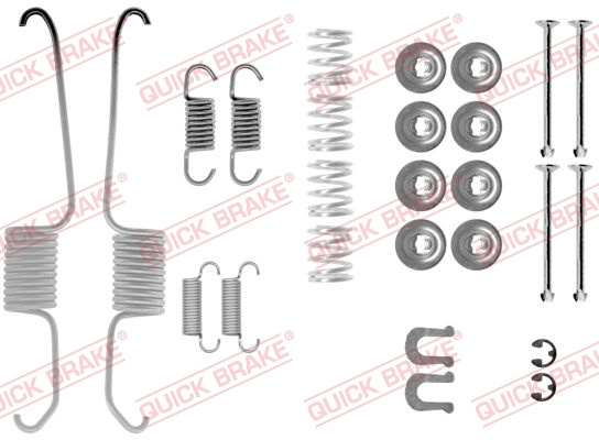 Set accesorii, sabot de frana puntea spate (1050003 QBK) TOYOTA,VW