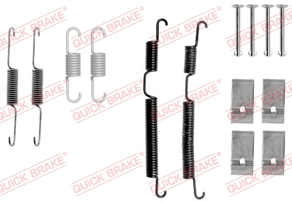 Set accesorii, sabot de frana puntea spate (1050017 QBK) HYUNDAI,OPEL