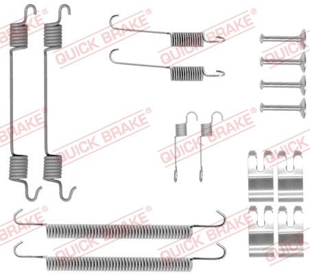 Set accesorii, sabot de frana puntea spate (1050029 QBK) LAND ROVER