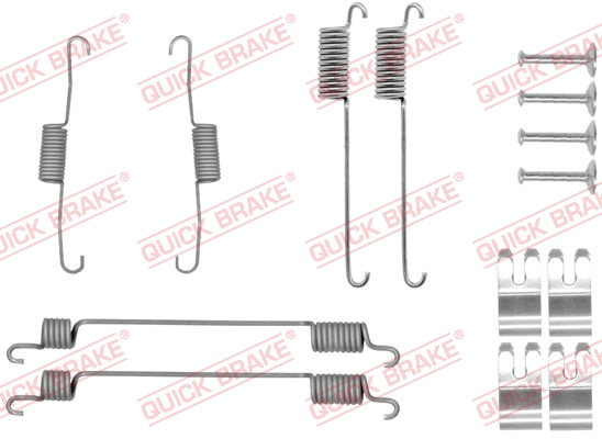 Set accesorii, sabot de frana puntea spate (1050030 QBK) FORD