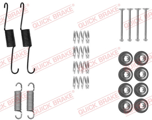 Set accesorii, sabot de frana puntea spate (1050031 QBK) NISSAN,TOYOTA
