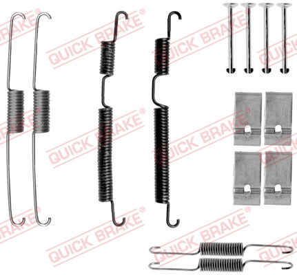 Set accesorii, sabot de frana puntea spate (1050035 QBK) HYUNDAI,KIA