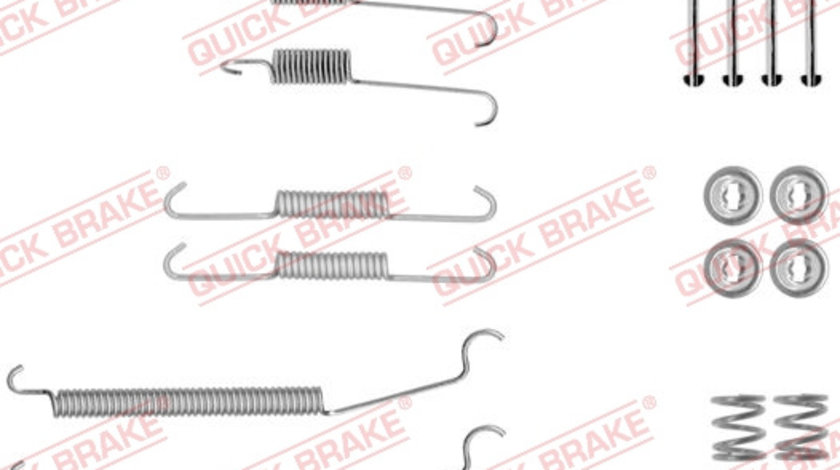 Set accesorii, sabot de frana puntea spate (1050039 QBK) RENAULT