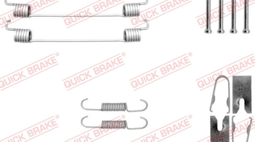 Set accesorii, sabot de frana puntea spate (1050040 QBK) DACIA,FORD,RENAULT,SEAT,SMART,VW