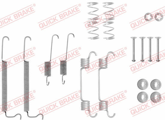 Set accesorii, sabot de frana puntea spate (1050043 QBK) CHEVROLET,OPEL