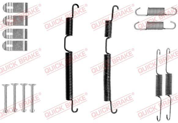 Set accesorii, sabot de frana puntea spate (1050045 QBK) HYUNDAI,KIA