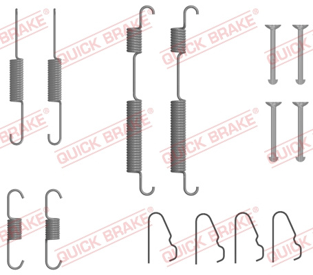 Set accesorii, sabot de frana puntea spate (1050054 QBK) HYUNDAI,KIA,OPEL
