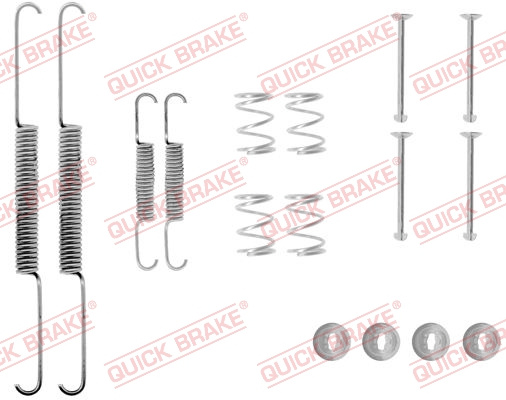 Set accesorii, sabot de frana puntea spate (1050507 QBK) OPEL,VAUXHALL
