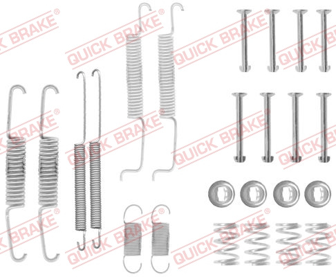 Set accesorii, sabot de frana puntea spate (1050569 QBK) AUDI,SEAT,SKODA,VW