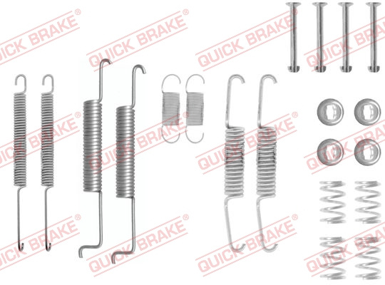 Set accesorii, sabot de frana puntea spate (1050597 QBK) AUDI,VW