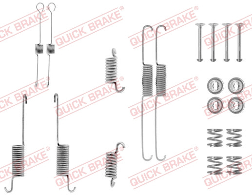 Set accesorii, sabot de frana puntea spate (1050615 QBK) FORD