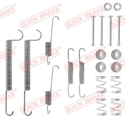 Set accesorii, sabot de frana puntea spate (1050630 QBK) OPEL,VAUXHALL