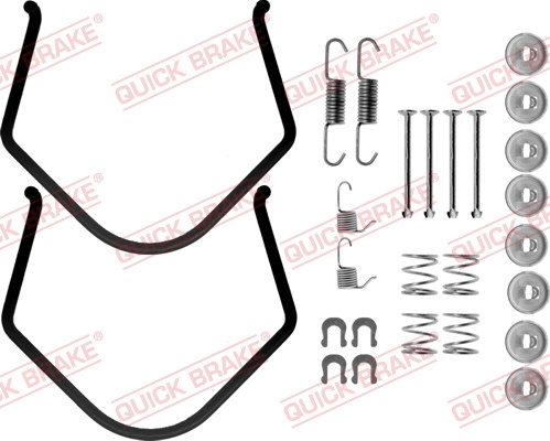 Set accesorii, sabot de frana puntea spate (1050638 QBK) TOYOTA