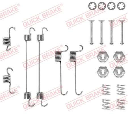 Set accesorii, sabot de frana puntea spate (1050650 QBK) Citroen,PEUGEOT