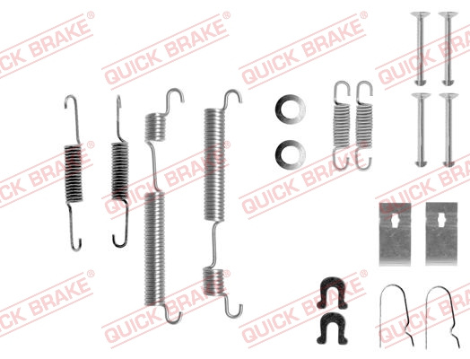 Set accesorii, sabot de frana puntea spate (1050653 QBK) HONDA,ROVER