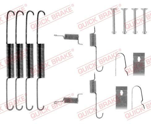 Set accesorii, sabot de frana puntea spate (1050664 QBK) MAZDA