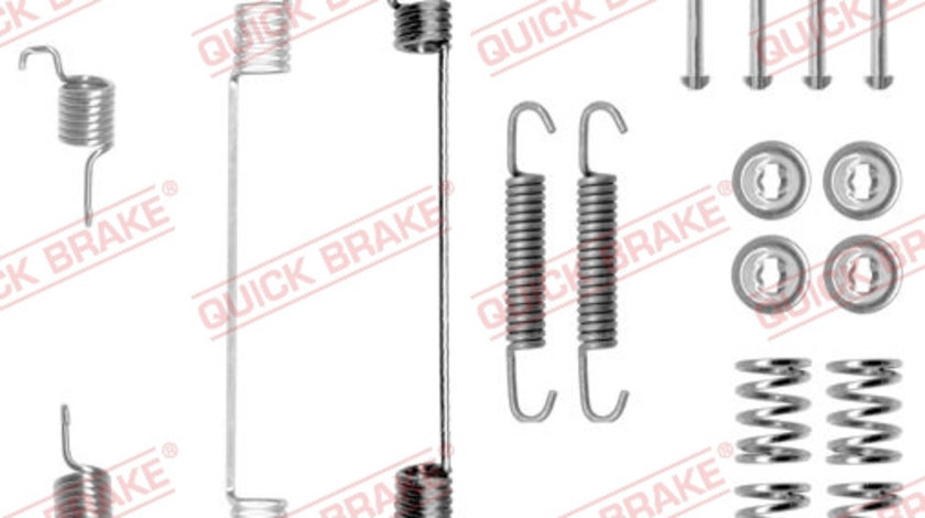 Set accesorii, sabot de frana puntea spate (1050672 QBK) DACIA,DATSUN,FIAT,FORD,LANCIA,PEUGEOT,RENAULT,VW