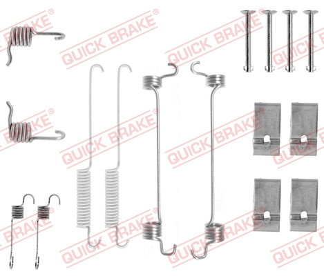 Set accesorii, sabot de frana puntea spate (1050677 QBK) FORD