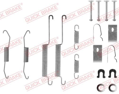 Set accesorii, sabot de frana puntea spate (1050679 QBK) HONDA