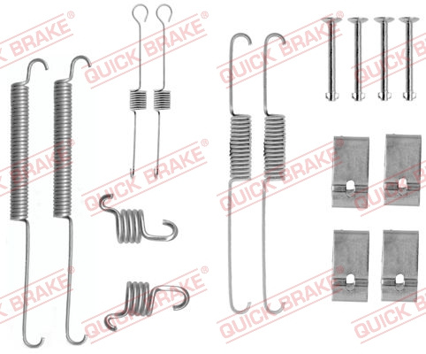 Set accesorii, sabot de frana puntea spate (1050688 QBK) FORD