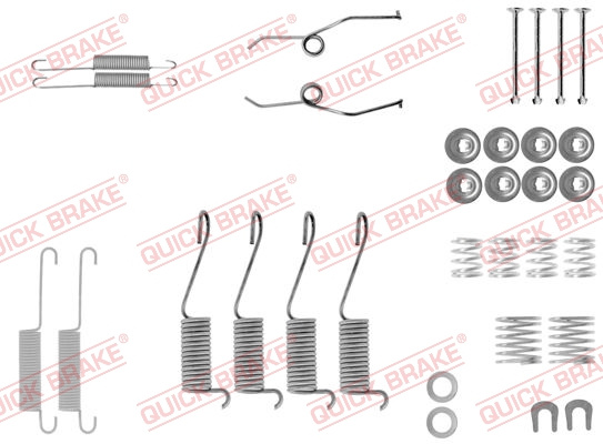 Set accesorii, sabot de frana puntea spate (1050697 QBK) TOYOTA,VW