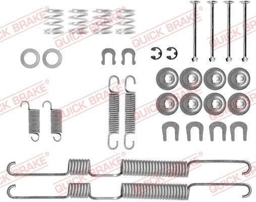 Set accesorii, sabot de frana puntea spate (1050698 QBK) TOYOTA,VW