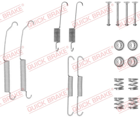 Set accesorii, sabot de frana puntea spate (1050701 QBK) Citroen,PEUGEOT