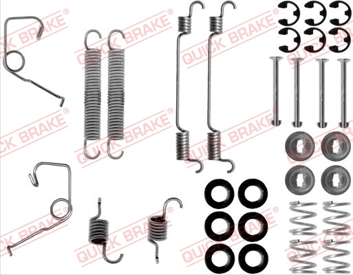 Set accesorii, sabot de frana puntea spate (1050706 QBK) FORD